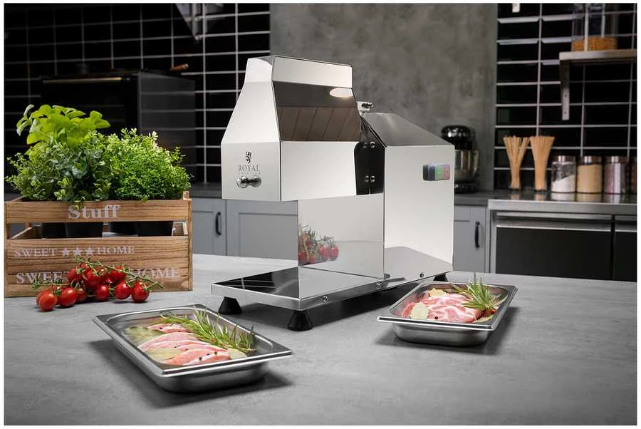 Royal Catering Kepsnių pjaustyklė mėsos minkštinimo mašina elektrinė 230V 350W