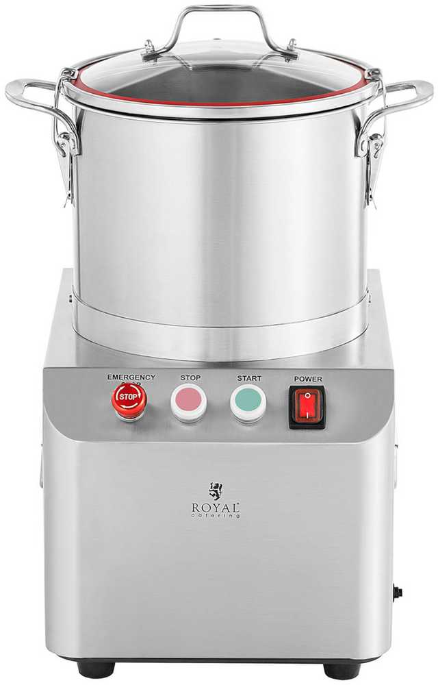 Royal Catering Gastronominis vilko pjaustytuvas mėsai, daržovėms pjaustyti, malti, pjaustyti, 1400 aps./min., 10 l, 750 W