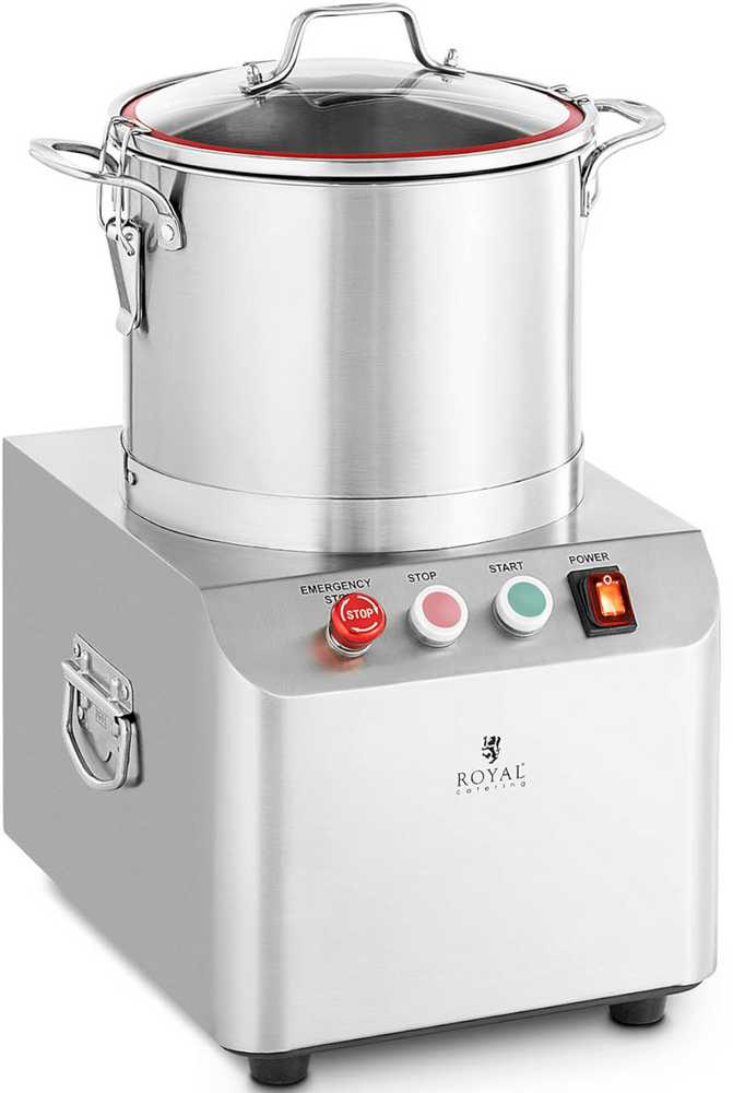Royal Catering Gastronominis vilko pjaustytuvas mėsai, daržovėms pjaustyti, malti, pjaustyti, 1400 aps./min., 10 l, 750 W