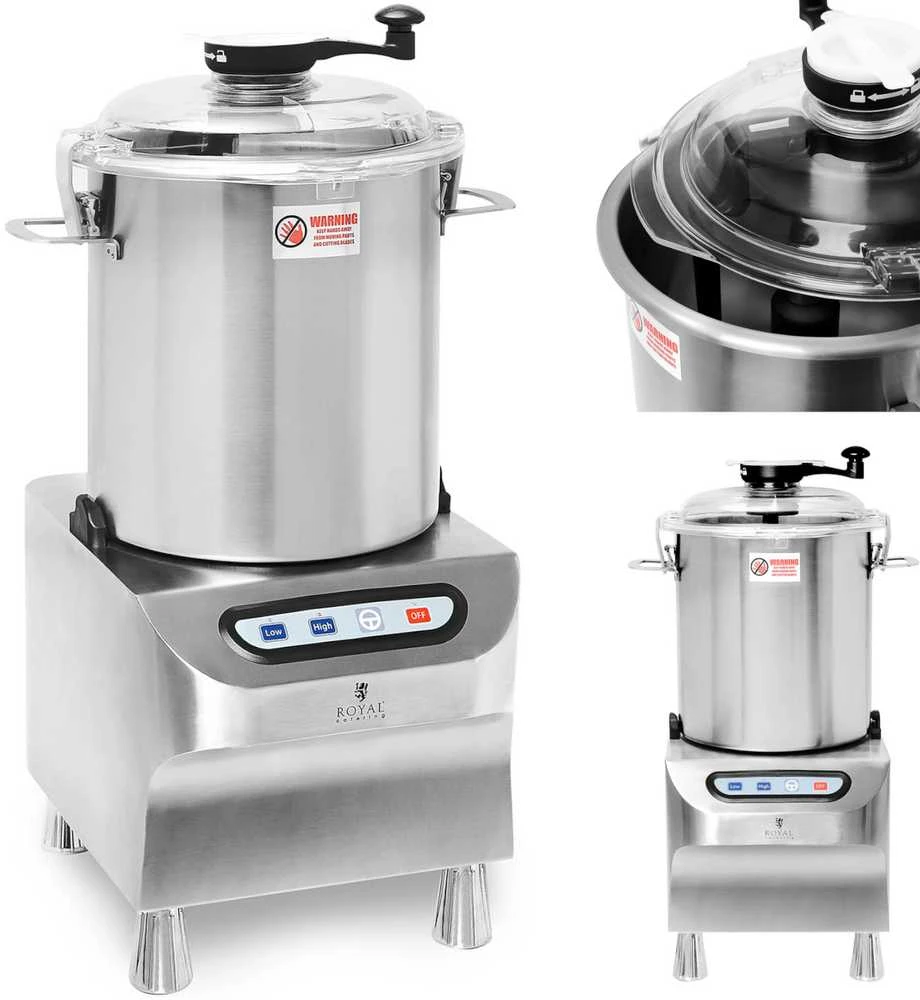 Royal Catering Vilko mėsinė pjaustyklė mėsai, daržovėms pjaustyti, malti, pjaustyti, 18 l 1500/2200 aps./min 1500 W