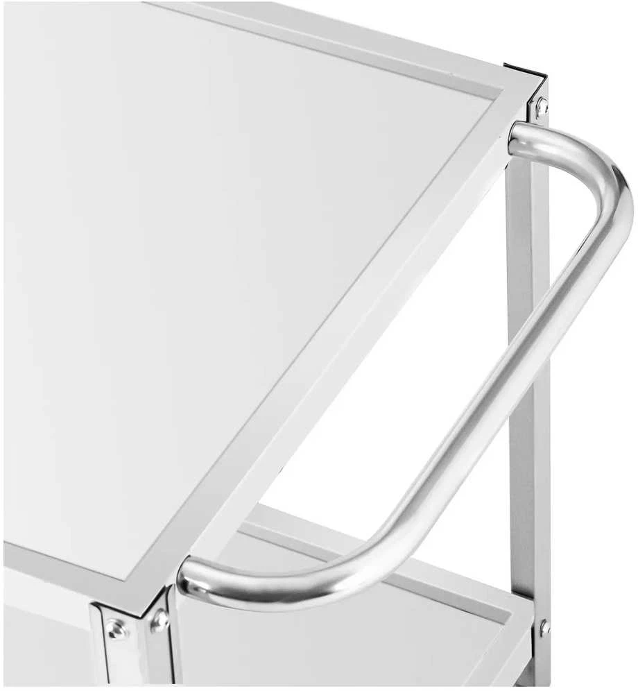 Royal Catering Maitinimo serviravimo vežimėlis 2 lentynos 80 x 57 cm iki 100 kg