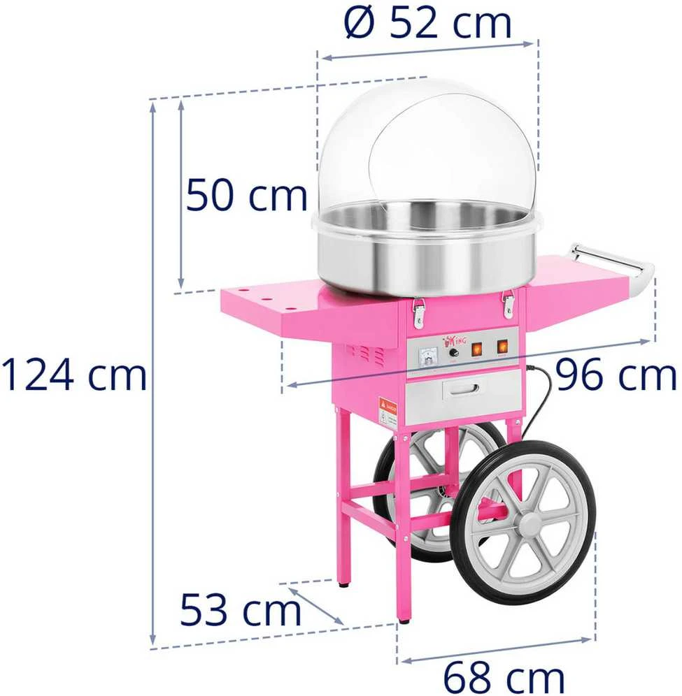 Royal Catering Mobilus cukraus vatos aparatas, rožinės spalvos