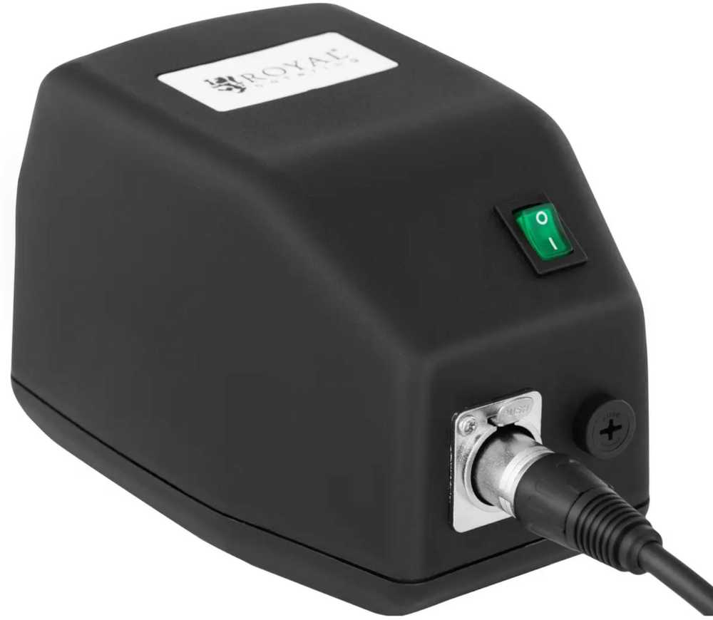 Royal Catering Elektrinis peilis kebabų mėsai, lygus, dantytas, su galąstuvu ir stovu, 0-6 mm, 80 W