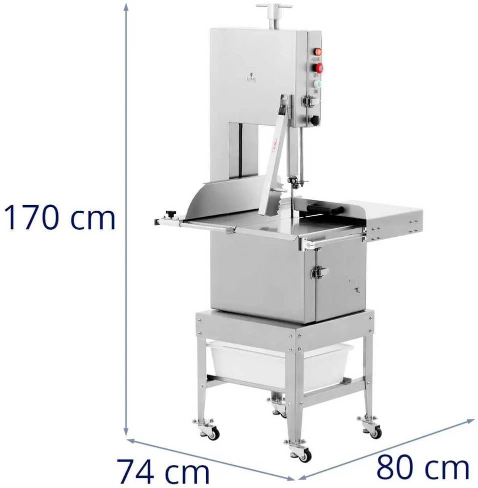 Mėsmalė Royal Catering Mėsos kaulų pjūklas, elektrinis, 78 x 74 cm, 1500W