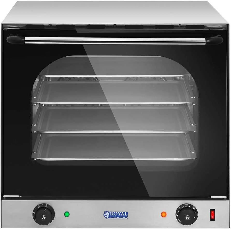 Royal Catering Kepti 4 lygių konvekcinėje orkaitėje 2400 W + 4 x skarda