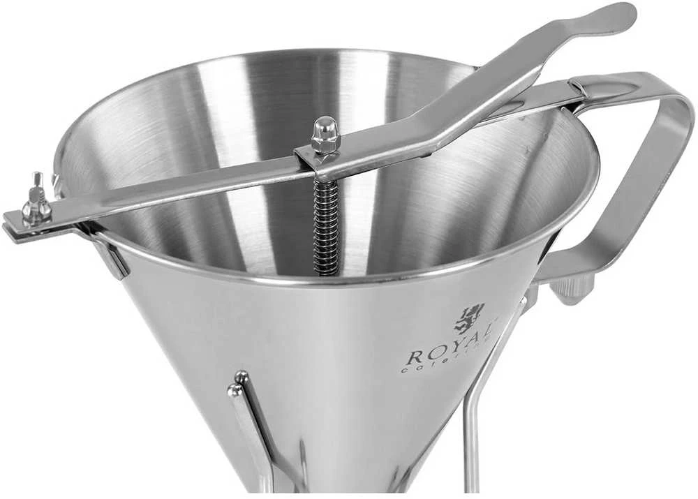 Royal Catering Grietinėlės padažo dozavimo pistoletas ant nerūdijančio plieno stovo + 3 purkštukai 1,8 l