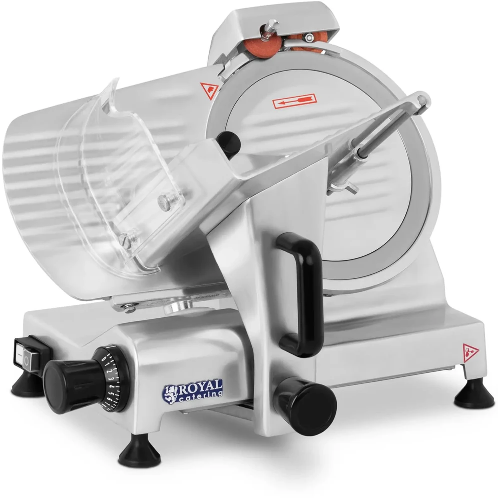 Royal Catering Pjaustyklė elektrinė do sklepu wędlin mięsa PRO 250mm
