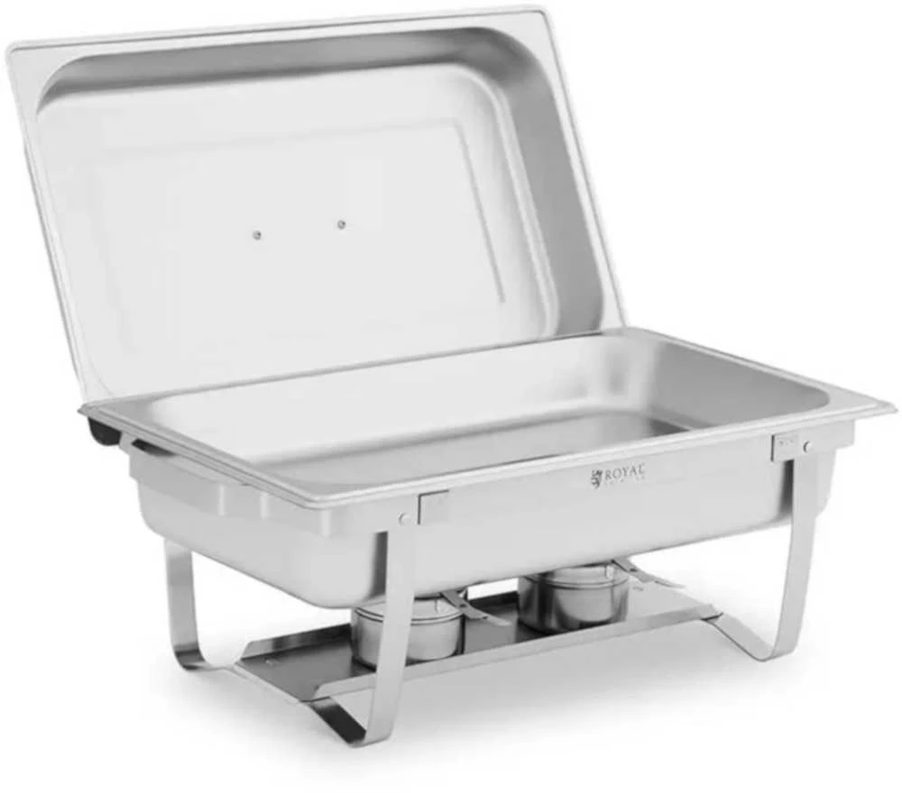 Royal Catering Buffet bain-marie šildytuvas makaronų patiekalams su GN indeliais 2 x 8l - rinkinyje 2 vnt.