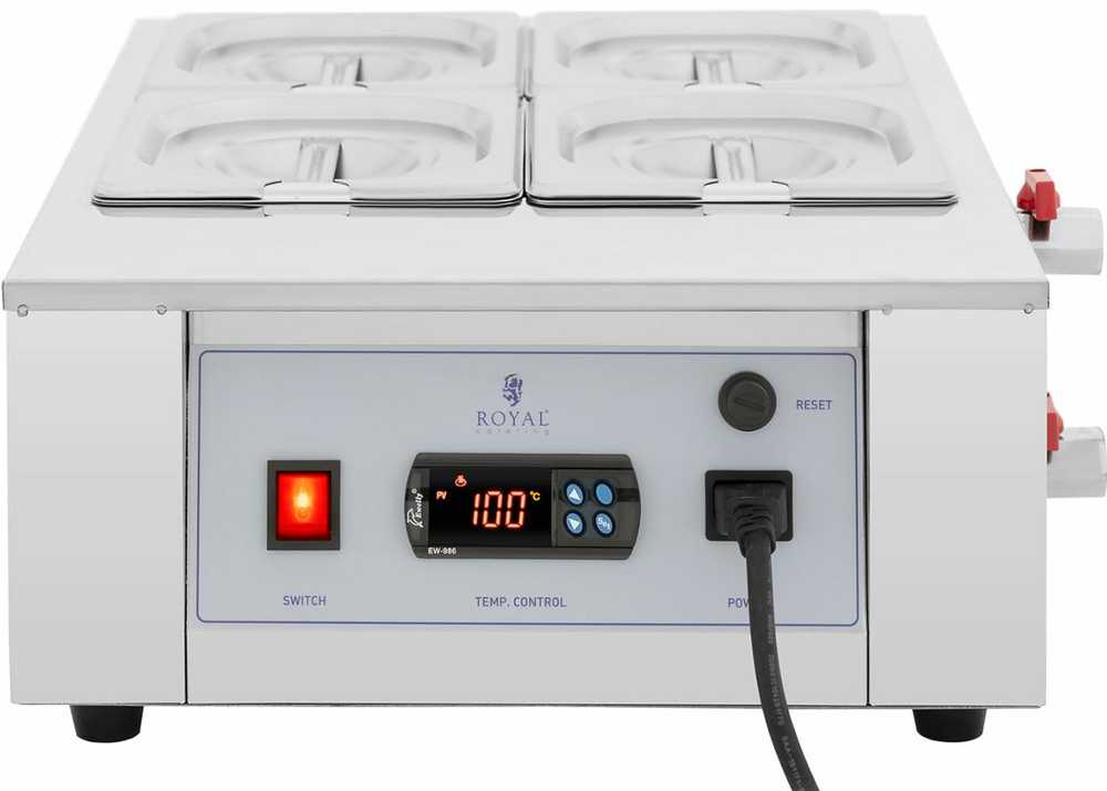 Royal Catering Elektrinis šokoladinio padažo šildytuvas 4 x 1,5 l 1500 W