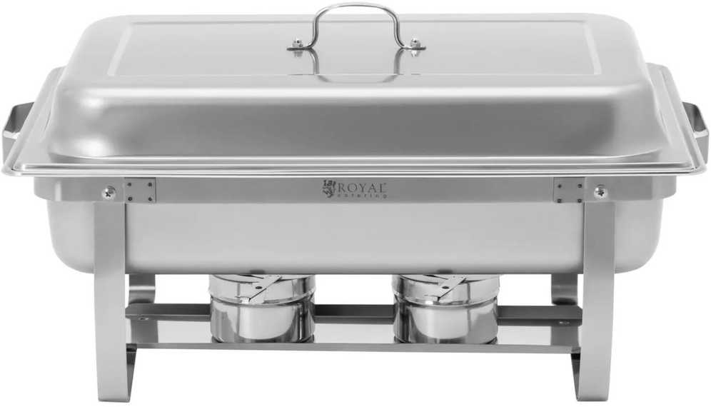 Royal Catering Buffet bain-marie maisto šildytuvas pastai GN 1/1 7,5 l PLIENAS - rinkinyje 4 vnt.