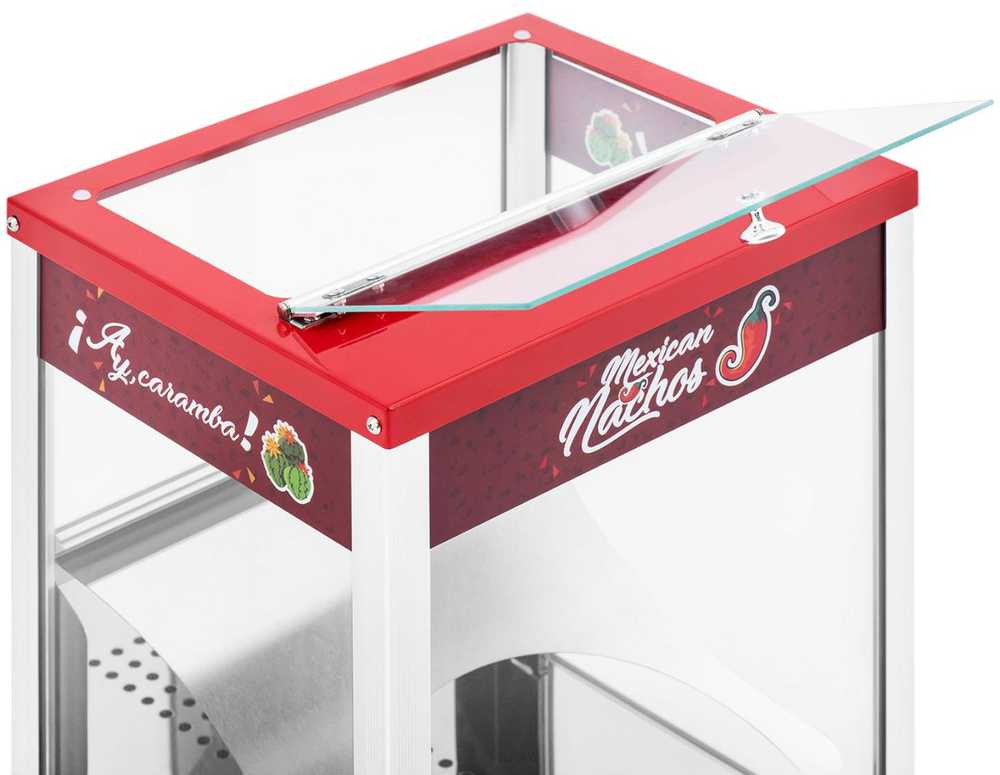 Royal Catering LED apšviestas, LED apšviestas, 45L kaitinimo ekranas kukurūzų spragėsiams