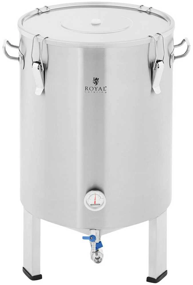 Royal Catering Container fermentacijos virdulys alaus fermentatorius pagamintas iš nerūdijančio plieno 60 l