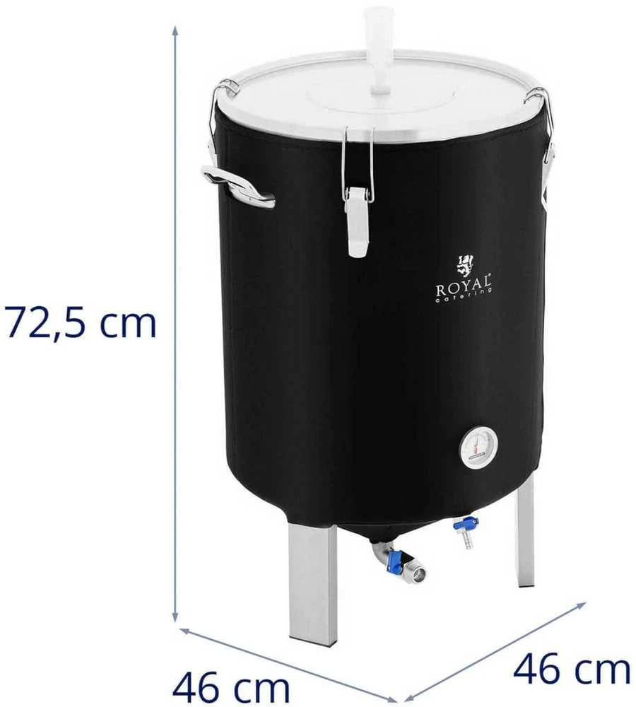 Royal Catering Konteinerių fermentacijos katilas alaus vyno fermentatorius su izoliacija 0-40C 60 l