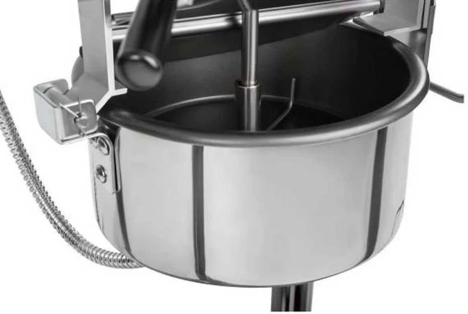 Royal Catering Profesionalus, efektyvus mobilus spragėsių aparatas ant vežimėlio 230V 1,6kW juodas