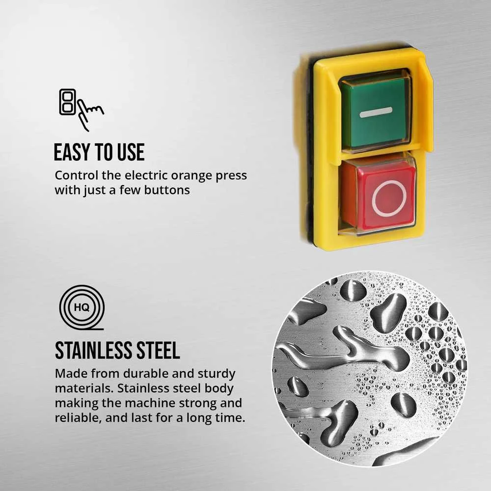 Royal Catering Pusiau automatinė apelsinų sulčiaspaudė 20 vnt/min 120 W