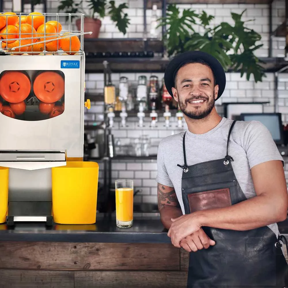 Royal Catering Pusiau automatinė apelsinų sulčiaspaudė 20 vnt/min 120 W