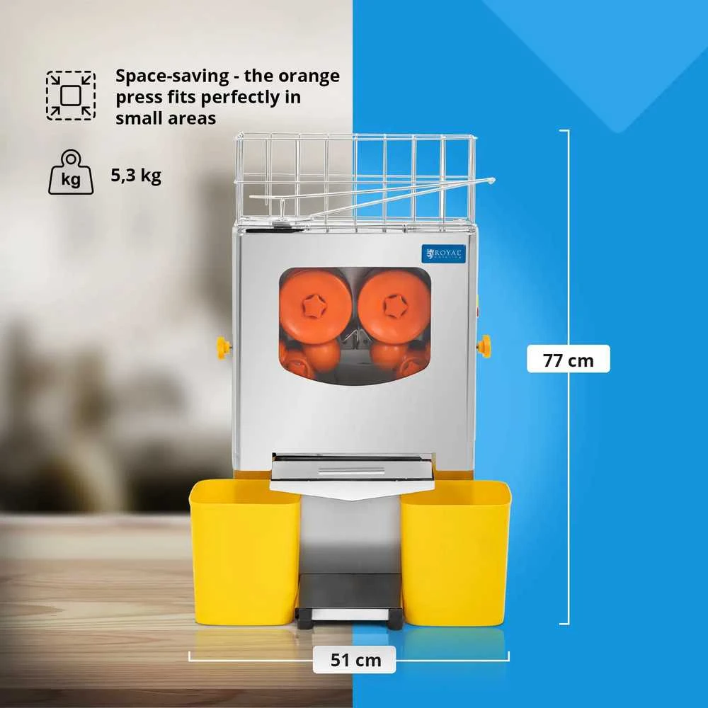 Royal Catering Pusiau automatinė apelsinų sulčiaspaudė 20 vnt/min 120 W