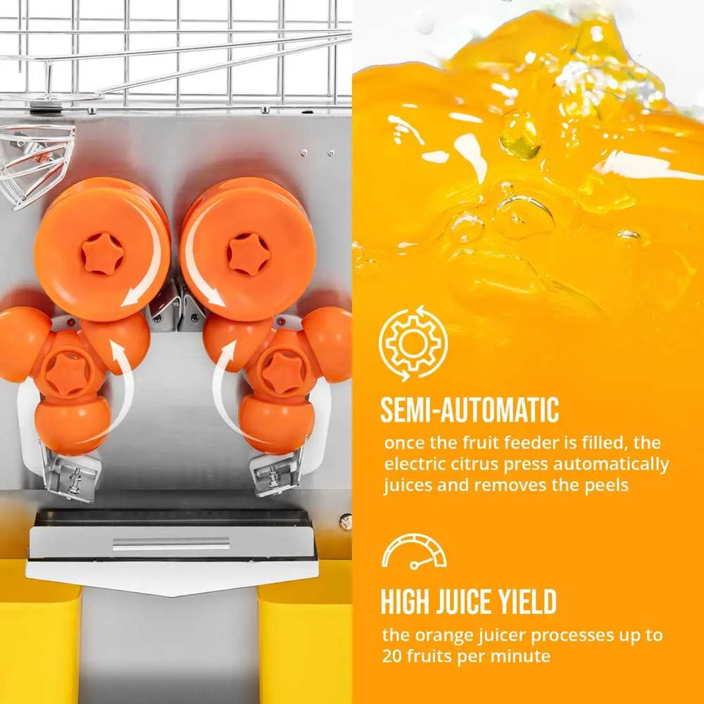 Royal Catering Pusiau automatinė apelsinų sulčiaspaudė 20 vnt/min 120 W