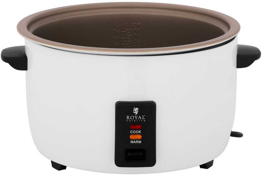 Royal Catering Ryžių viryklė elektrinė ryžių viryklė 19 l 2650 W