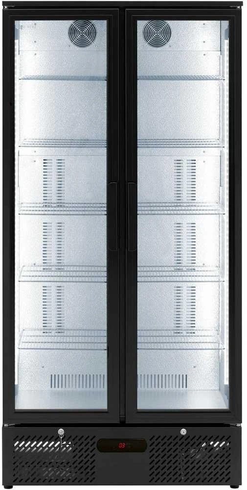 Royal Catering Baro šaldytuvas gėrimams, 2 durų, stiklinis, 458 l, 295 W