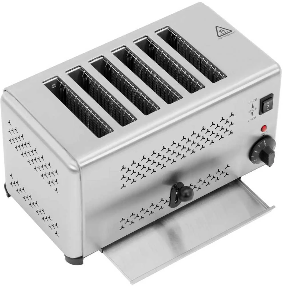 Royal Catering Skrudintuvas-sumuštinių keptuvė 6 duonos riekelėms, 2500 W