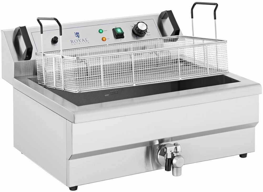 Gruzdintuvė Royal Catering Spurgų keptuvė žuviai ir traškučiams su nusausintuvu 3000 W 16 l 230 V