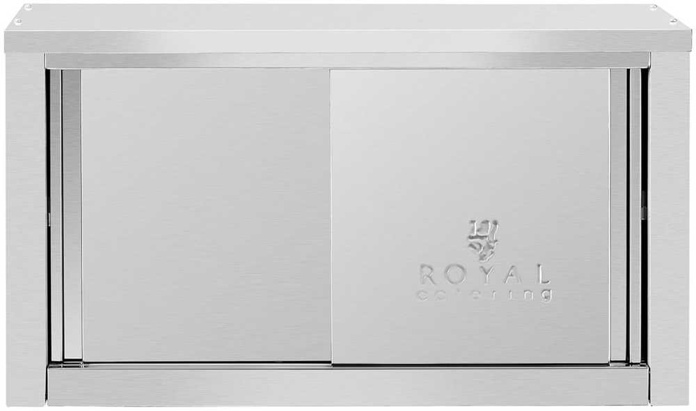 Royal Catering Maitinimo sieninė spinta su stumdomomis durimis PLIENAS 120 kg 90 x 40 x 50 cm