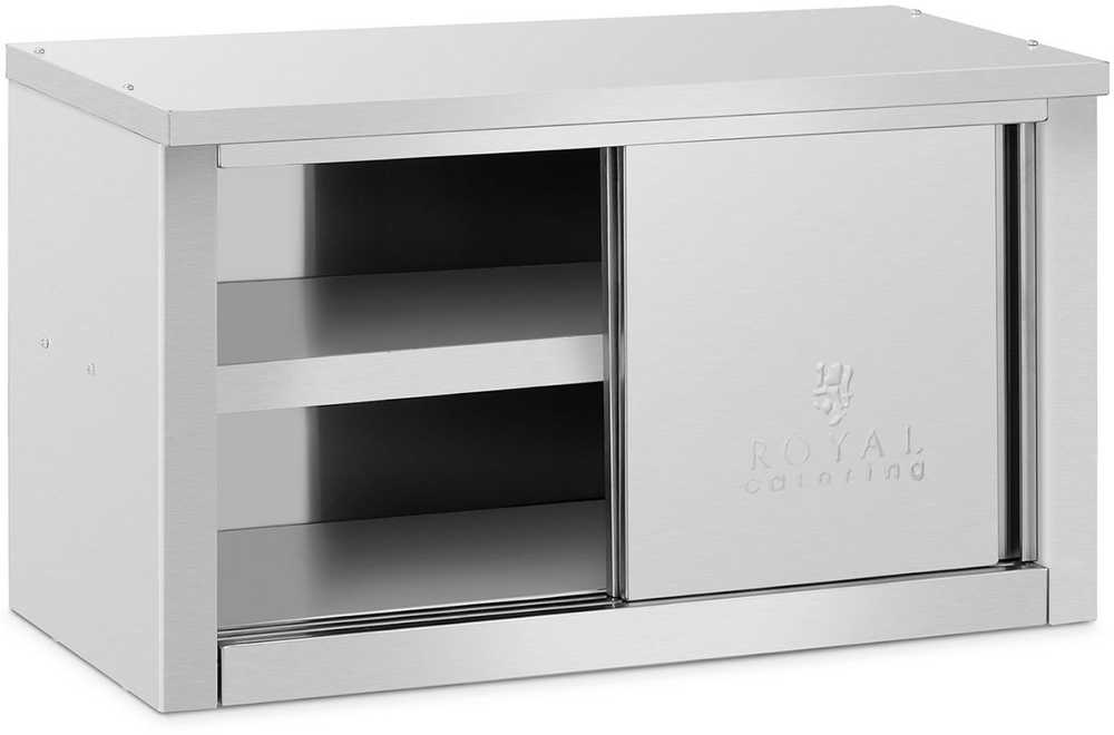 Royal Catering Maitinimo sieninė spinta su stumdomomis durimis PLIENAS 120 kg 90 x 40 x 50 cm