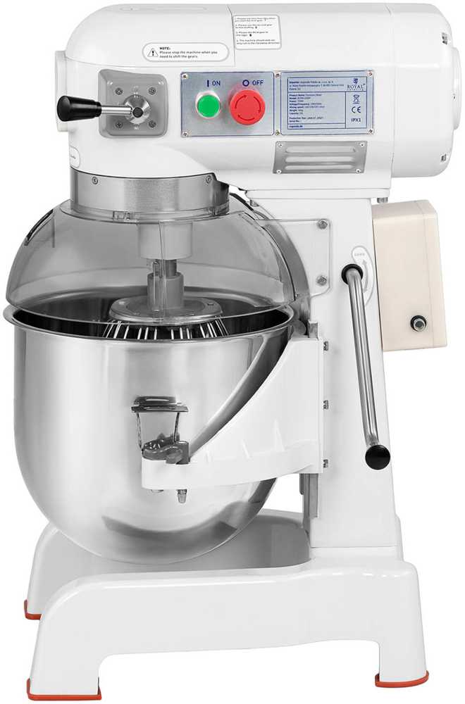 Royal Catering Spiralinis planetinis maišytuvas su nuleidžiamu dubeniu, 20 l, 700 W