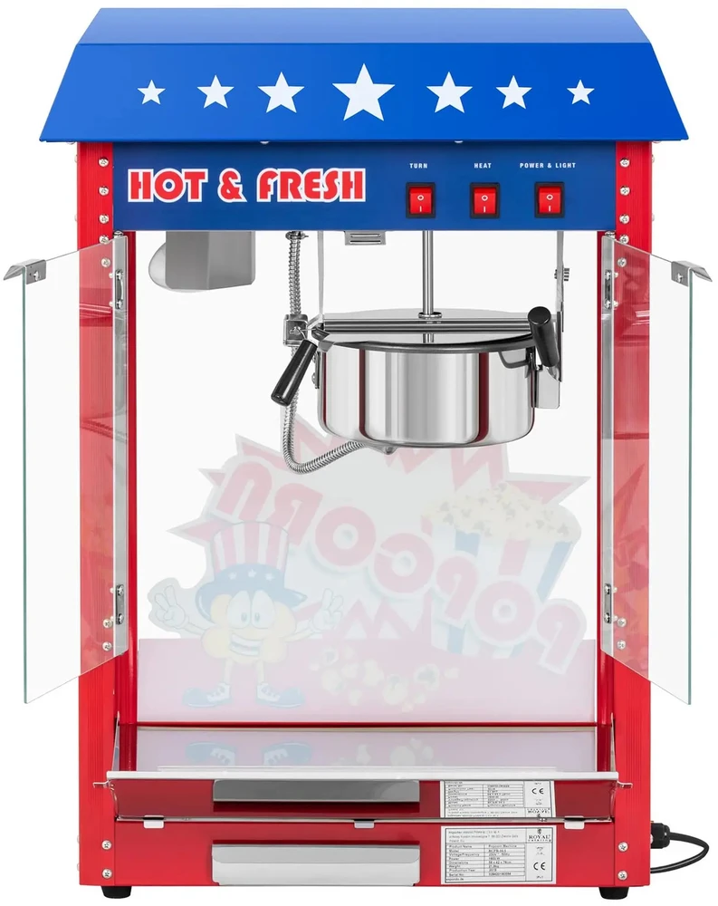 Royal Catering Spragėsių aparatas su mėlynu stogu TEFLON 1600W