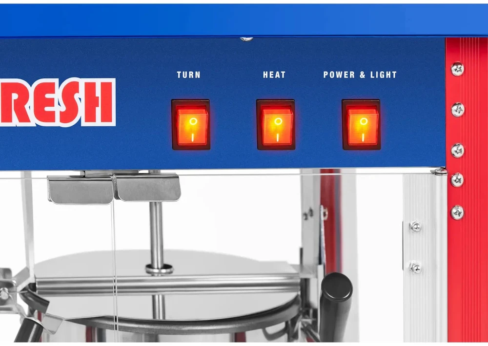 Royal Catering Spragėsių aparatas su mėlynu stogu TEFLON 1600W