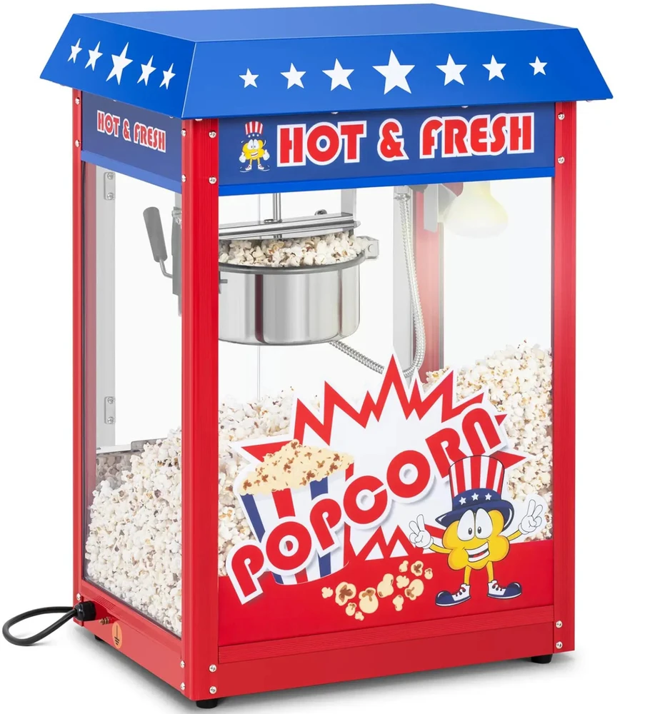 Royal Catering Spragėsių aparatas su mėlynu stogu TEFLON 1600W