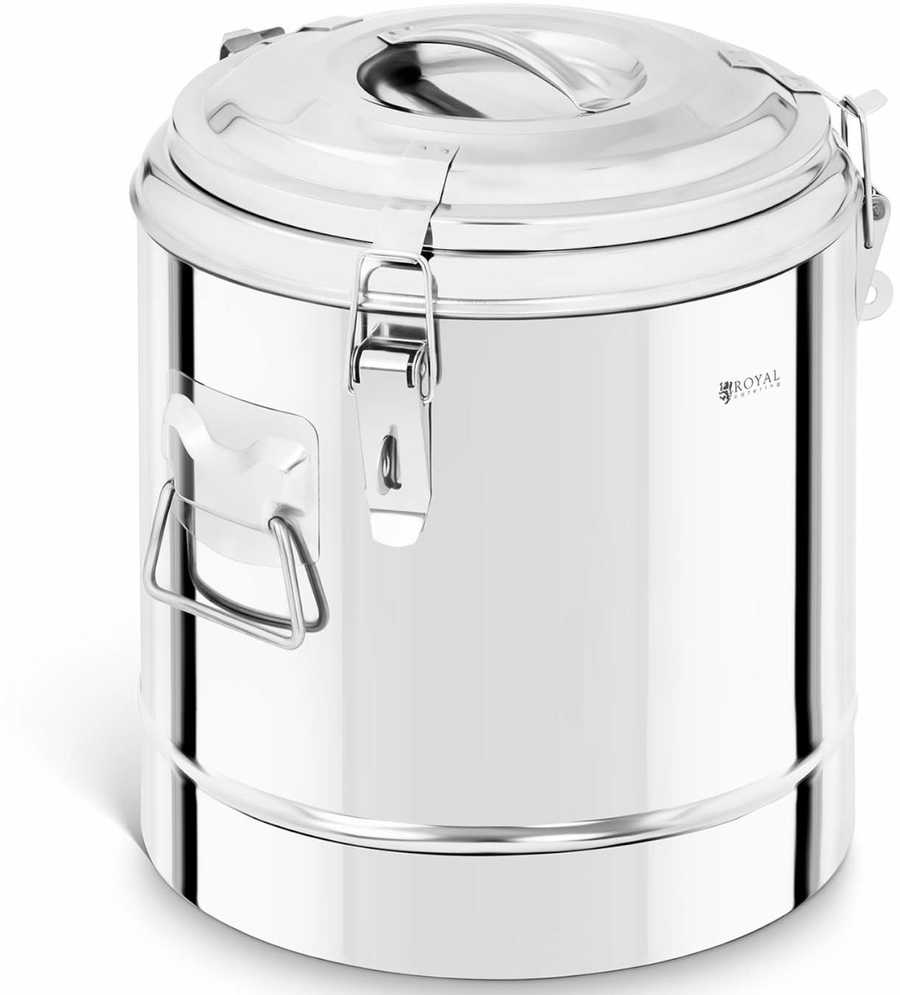 Royal Catering Maitinimo termosas maistui transportuoti, plieno, 12L