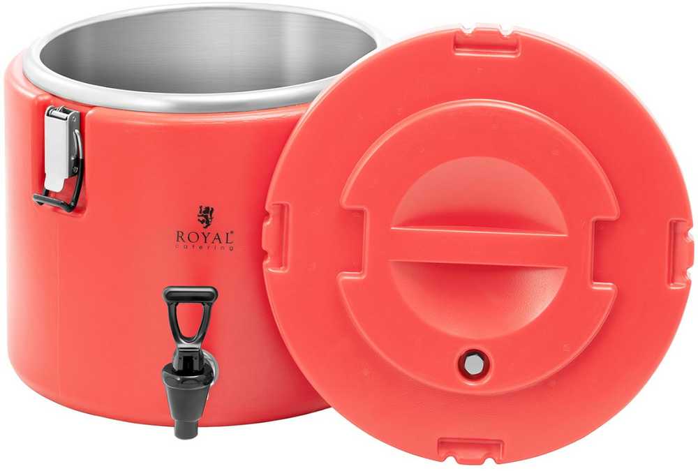 Royal Catering Maitinimo gastronominis termosas su čiaupu gėrimams gabenti, 15 l