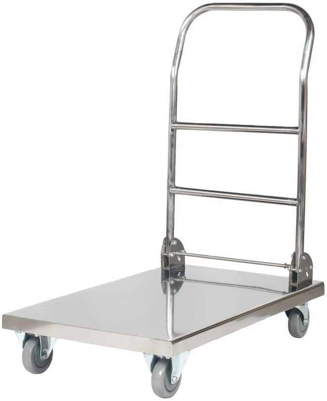 Royal Catering Sulankstomas plieno platforminis vežimėlis HoReCa platforma 70x52cm