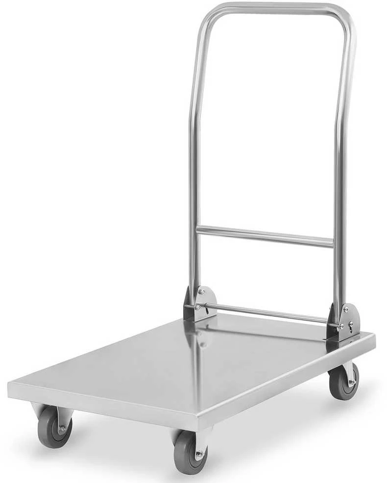 Royal Catering Platforminis sandėlio transportavimo vežimėlis su sulankstoma rankena iki 400 kg RCFT-1.1
