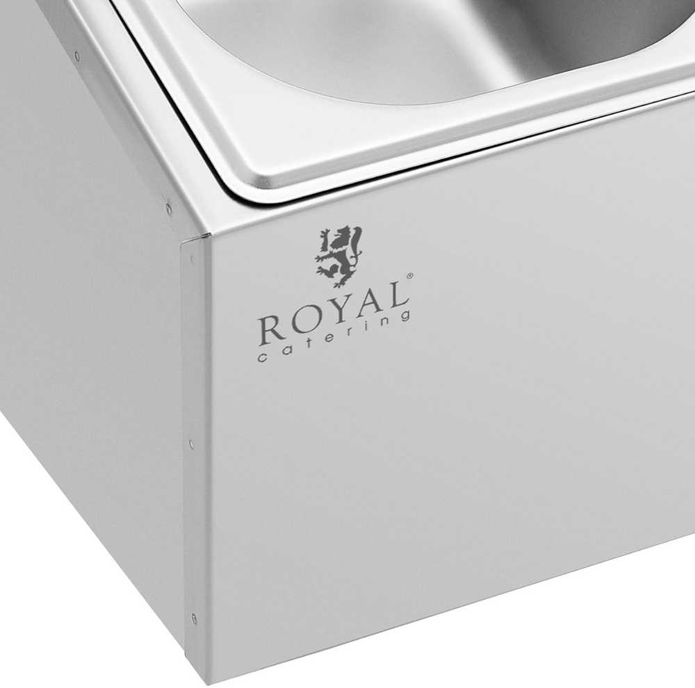 Royal Catering Vitrinos stovas 8 x GN 1/6 maitinimo konteineriams + konteineriams su dangteliais
