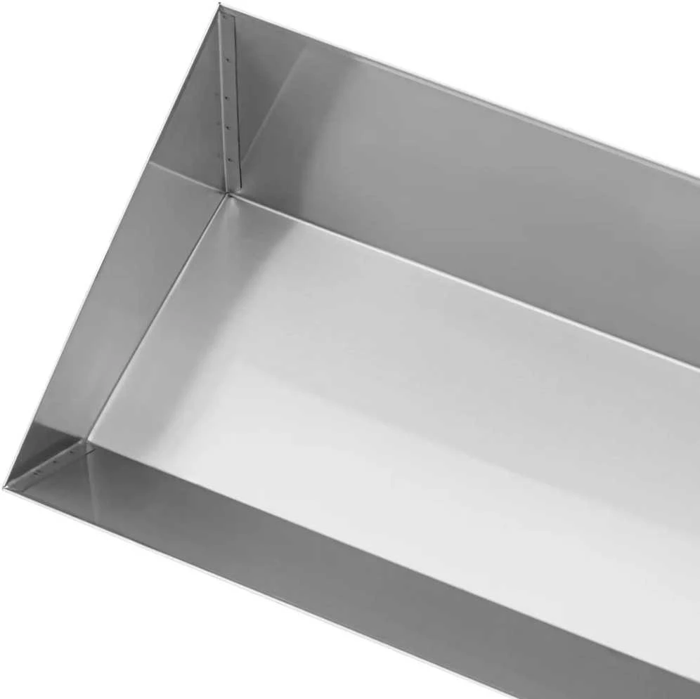 Royal Catering Vonios konteinerio padėklas bulvytėms iš nerūdijančio plieno 80 x 30 cm