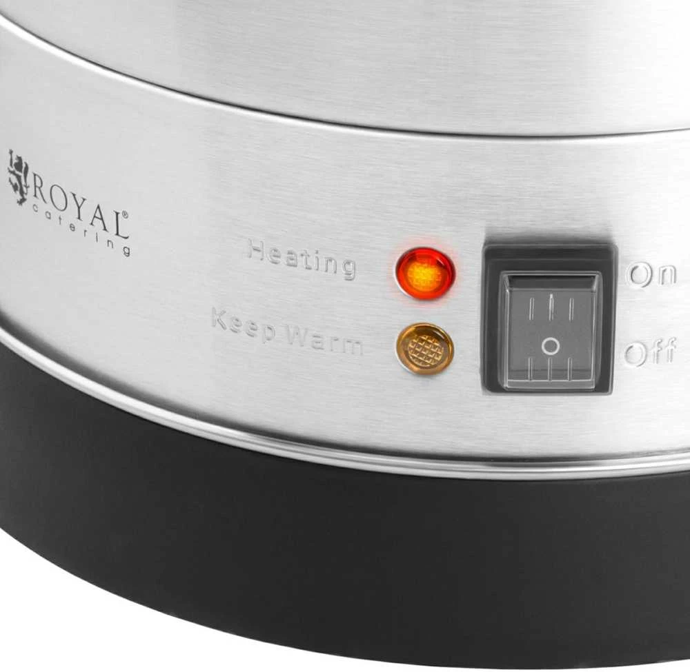 Royal Catering Šiltesnis karšto vandens šildytuvas dvisienis plieno 23.5L 2500W