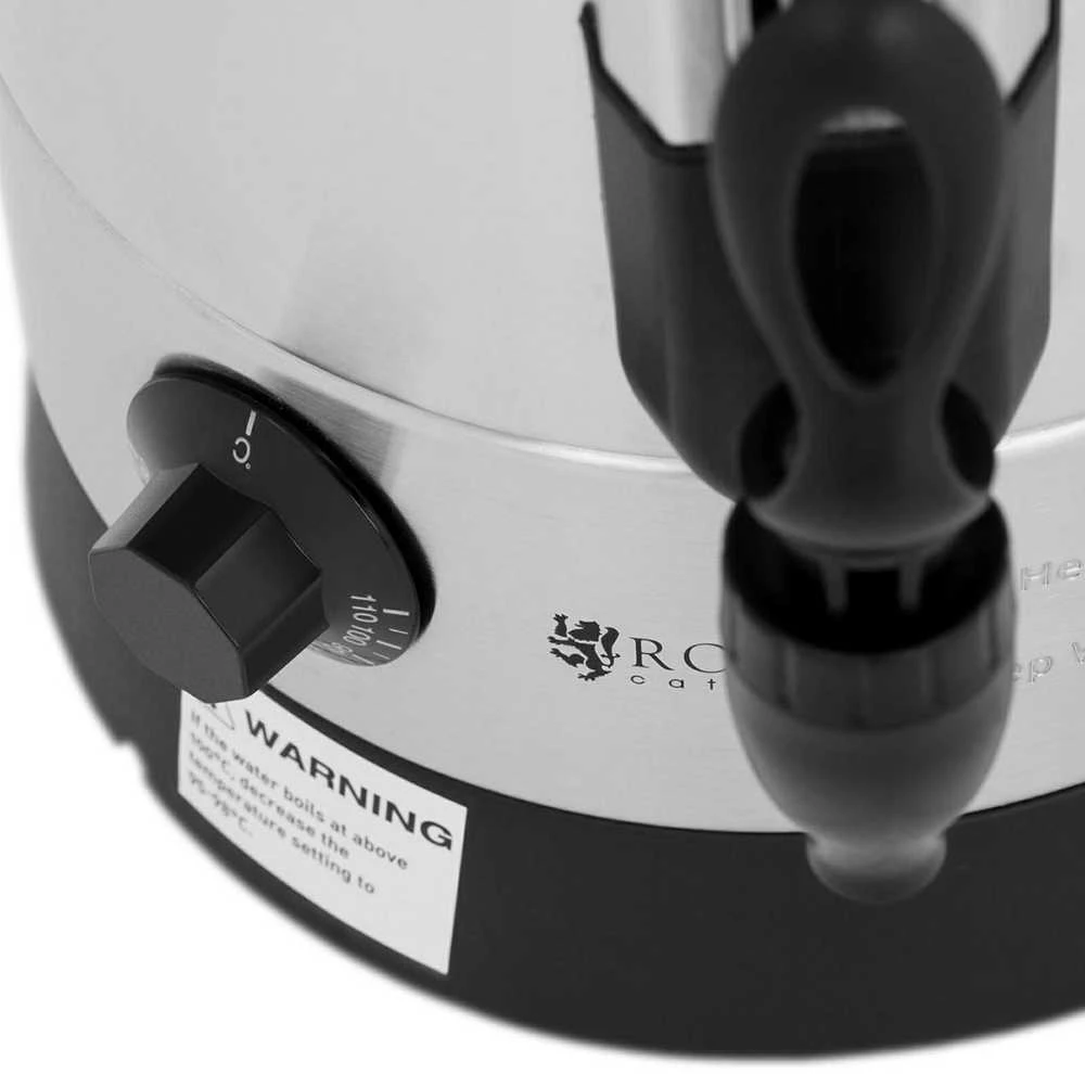 Virdulys Royal Catering Warnik karšto vandens šildytuvas dvigubas sienas plieno 8.7L 1500W