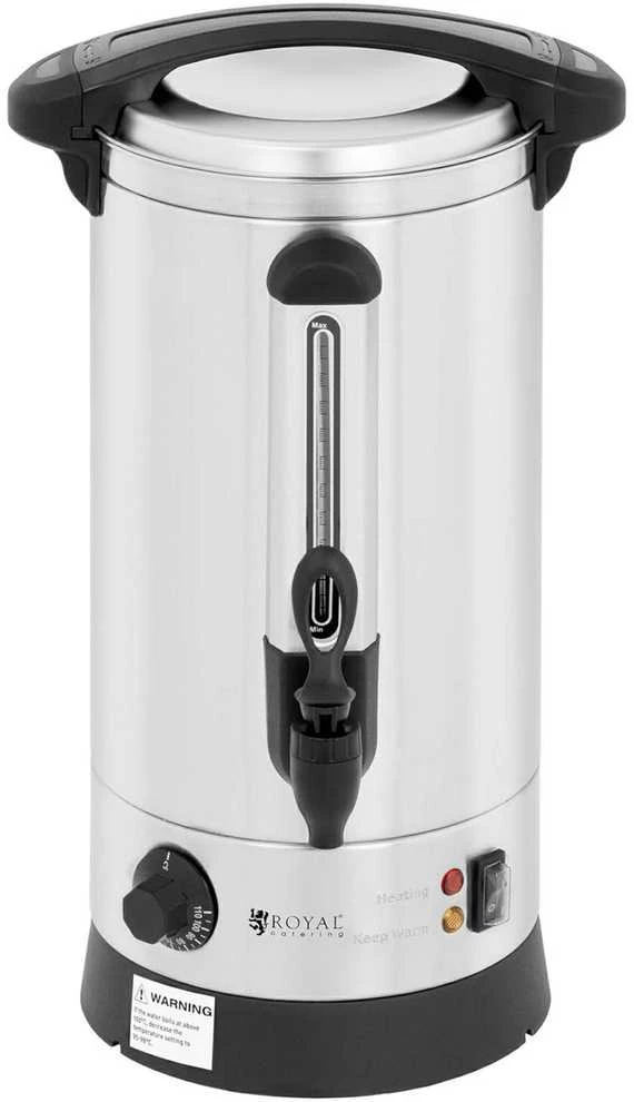 Virdulys Royal Catering Warnik karšto vandens šildytuvas dvigubas sienas plieno 8.7L 1500W