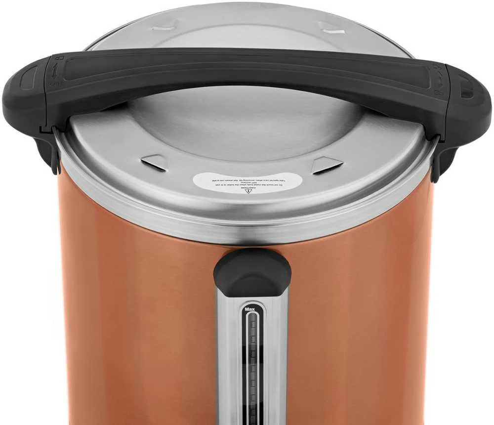 Royal Catering Warnik vandens šildytuvas su dvigubomis sienelėmis ir kanalizacija 13,5 L 2500 W oranžinė