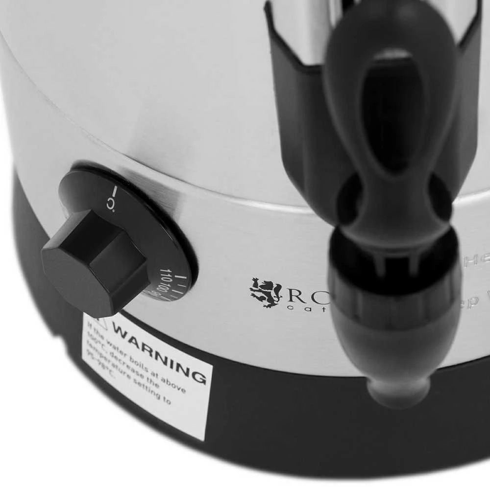 Virdulys Royal Catering Šiltesnis karšto vandens šildytuvas dvisienis plieno 6.5L 1500W