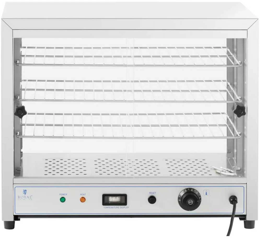 Royal Catering šildoma vitrina maistui, 3 lentynos, 1000 W