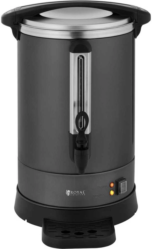 Royal Catering Kavos arbatos virimo aparatas su kranu ir nuvarvėjimo padėklu 14 l 1400 W pilka