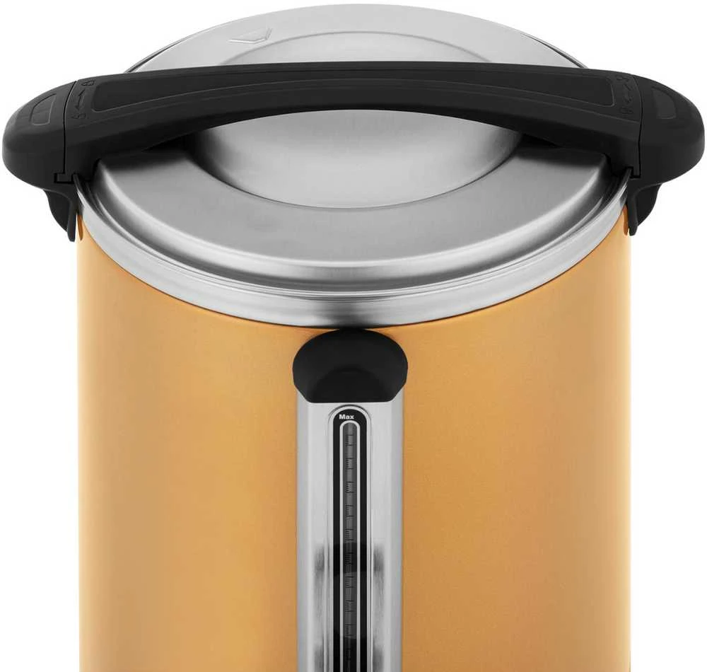 Virdulys Royal Catering Kavos ir arbatos virimo aparatas su čiaupu ir lašinimo padėklu 14 l 1500 W aukso