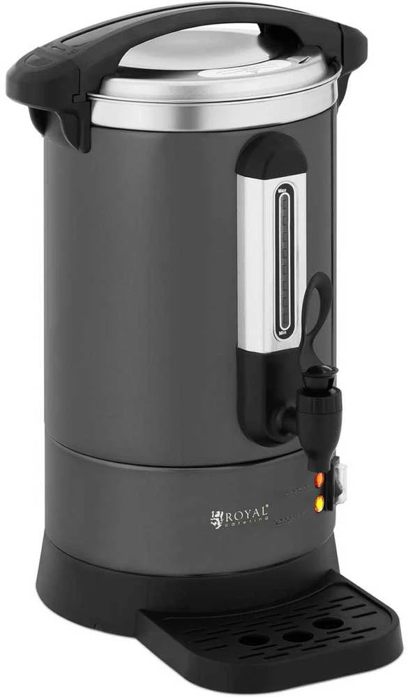 Royal Catering Kavos/arbatos virimo aparatas su čiaupu ir lašintuvu, 6 l, 950 W, pilkas