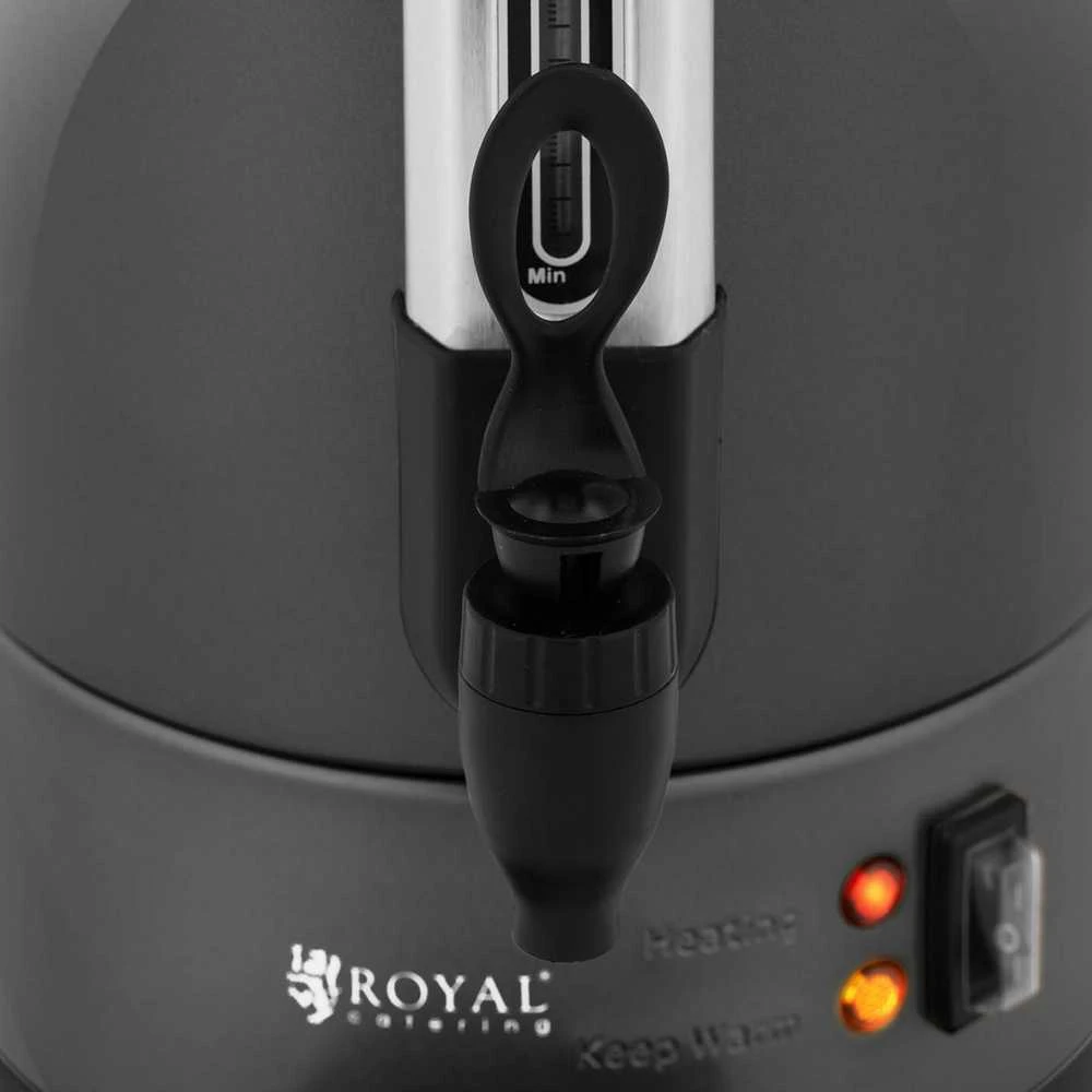 Royal Catering Kavos/arbatos virimo aparatas su čiaupu ir lašintuvu, 6 l, 950 W, pilkas