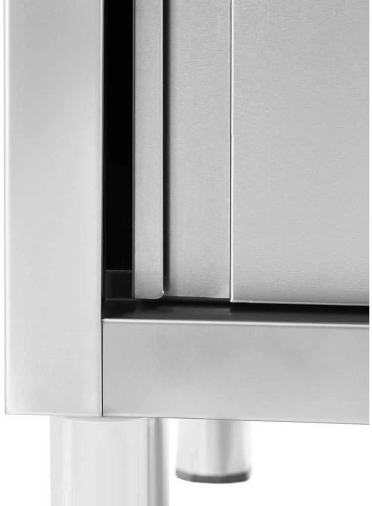 Royal Catering Dviejų indų maitinimo baseino kriauklė su spintele su stumdomomis durimis 140 x 70 x 95 cm