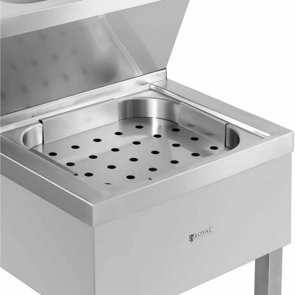 Royal Catering Mop valymo kriauklė su praustuvu 61 x 50 x 84,5 cm